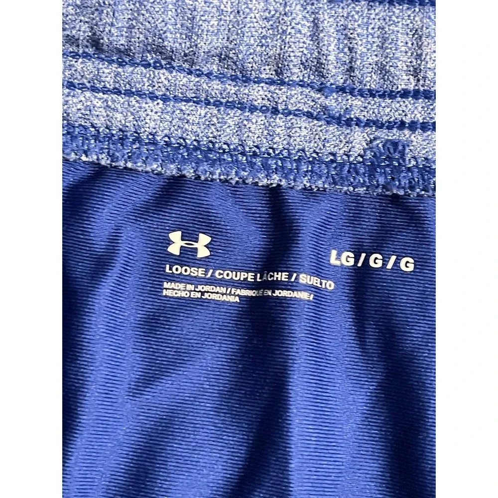 Under Armour Bingham Baseball Shorts Men's Large Blue Athletic Training Gym